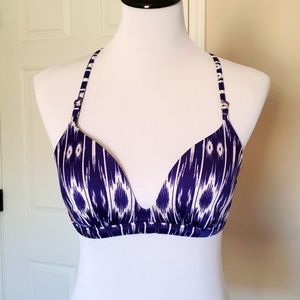 Athleta Aqualuxe molded strappy bikini top size small